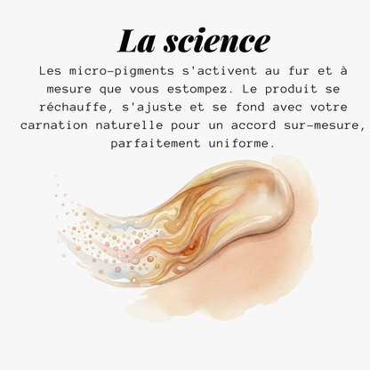 Fond de teint à changement de couleur